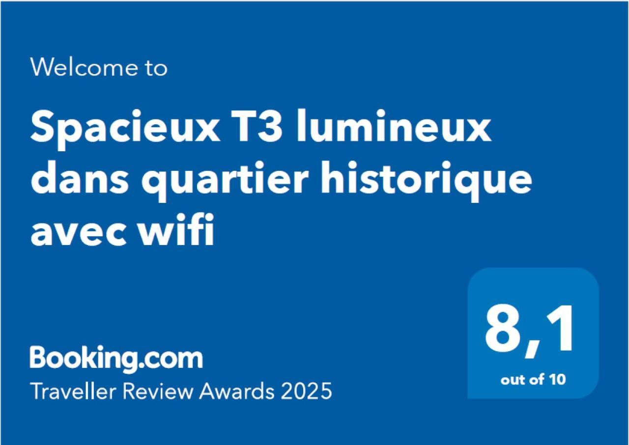 Spacieux T3 Lumineux Dans Quartier Historique Avec Wifi ريدون المظهر الخارجي الصورة